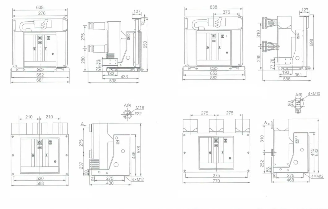 Zn63A (VS1) -12 Indoor AC High Voltage Vacuum Circuit Breaker