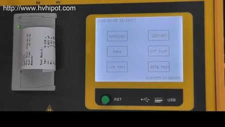 Kapazitäts- und Verlustfaktortester Tan Delta Tester für Transformator GD6800